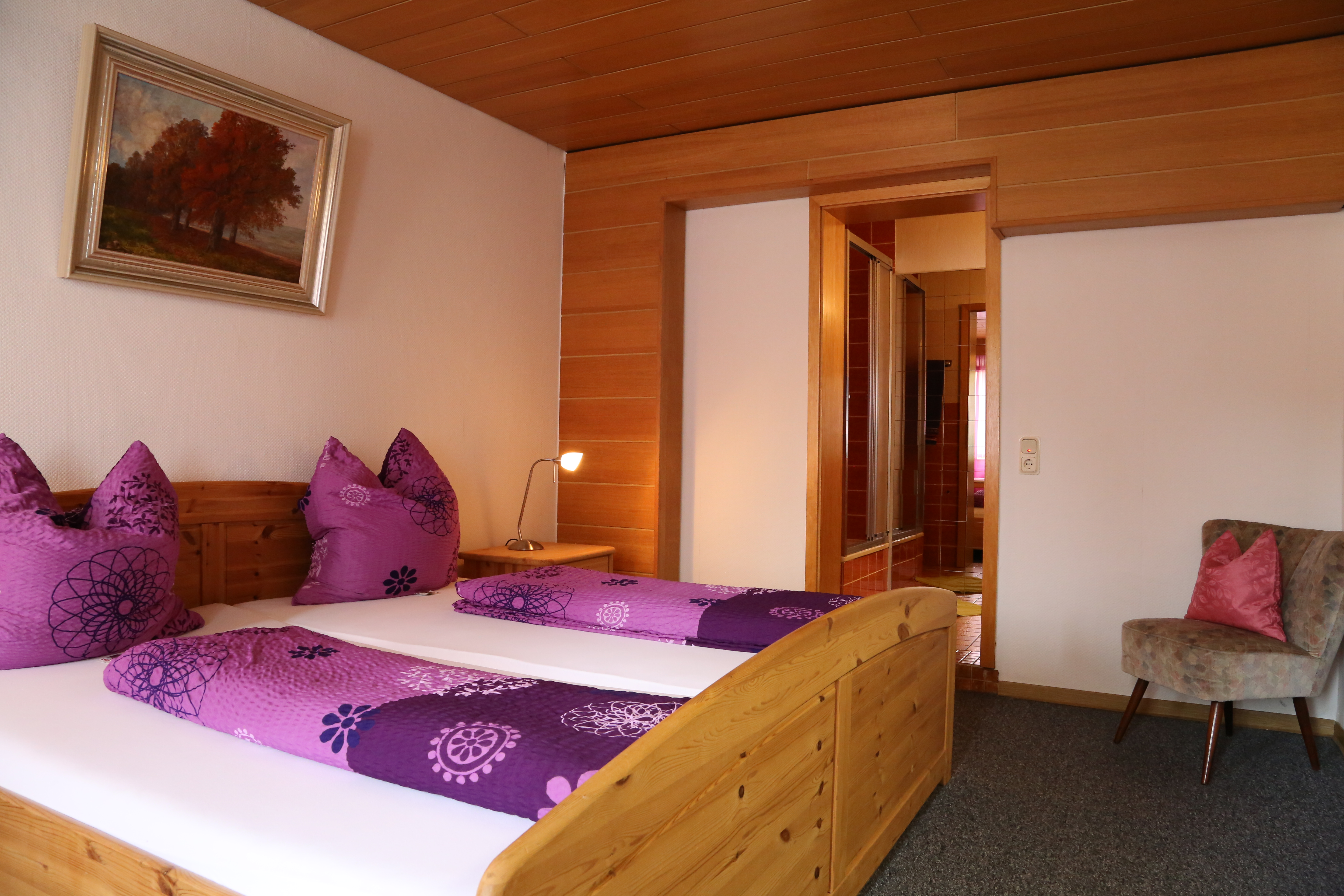 Dreibettzimmer des Hotel Bechtel
