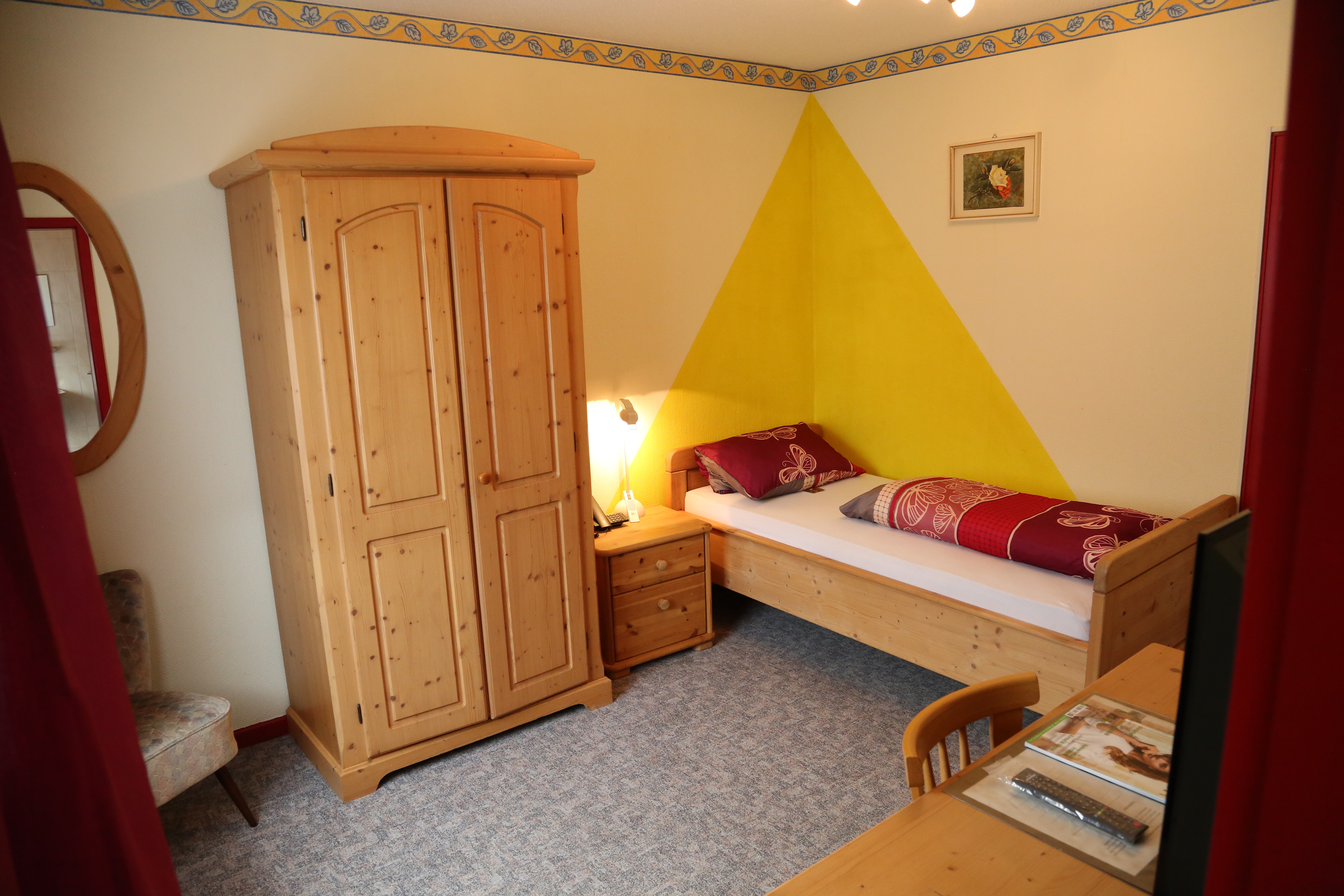 Budget Einzelzimmer des Hotel Bechtel
